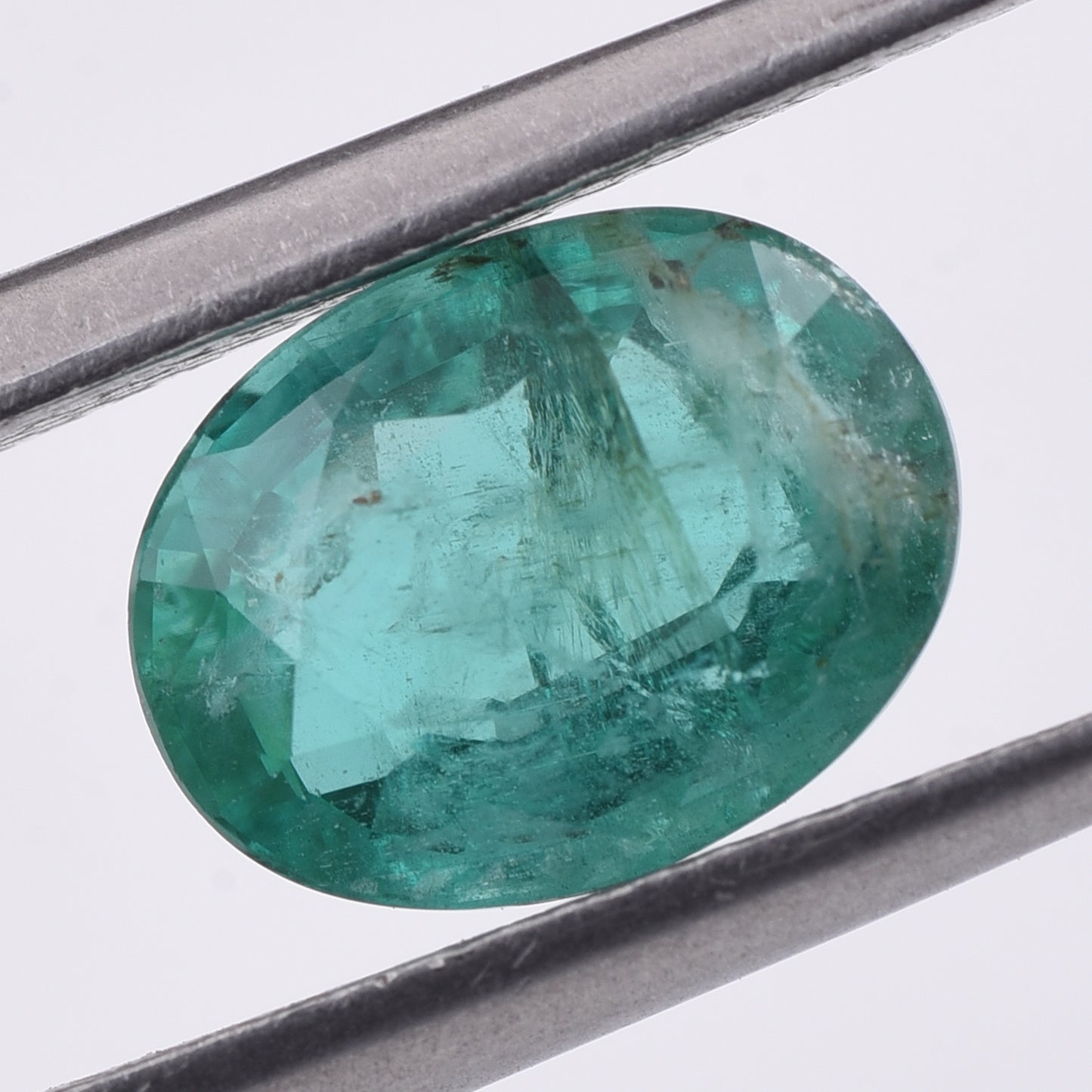 1.85 Natural Beryl Emerald Oval Mixed Cut Gemstone