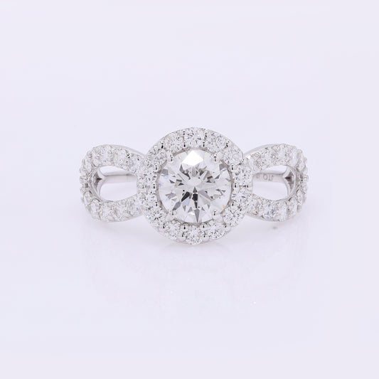 2.13 Carats Lab Grown Diamond 14K Gold Ring