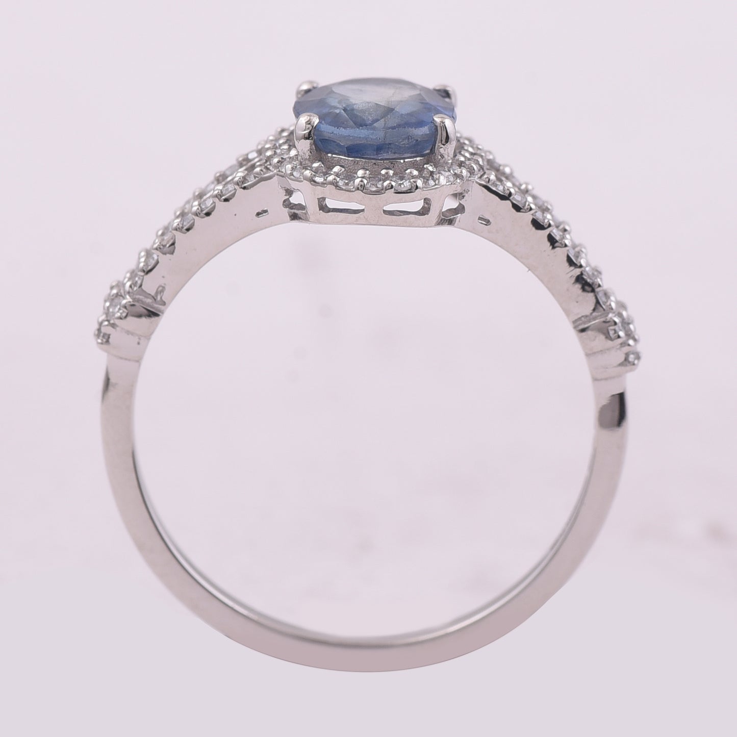 1.52 Ct Oval Mixed Cut Natural Sapphire 950 Platinum Ring