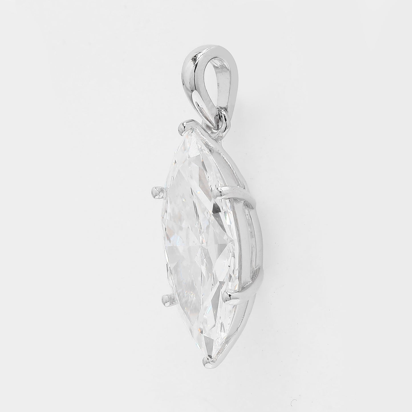 5.09 Ct Marquise Brilliant Lab Grown Diamond 950 Platinum Pendant