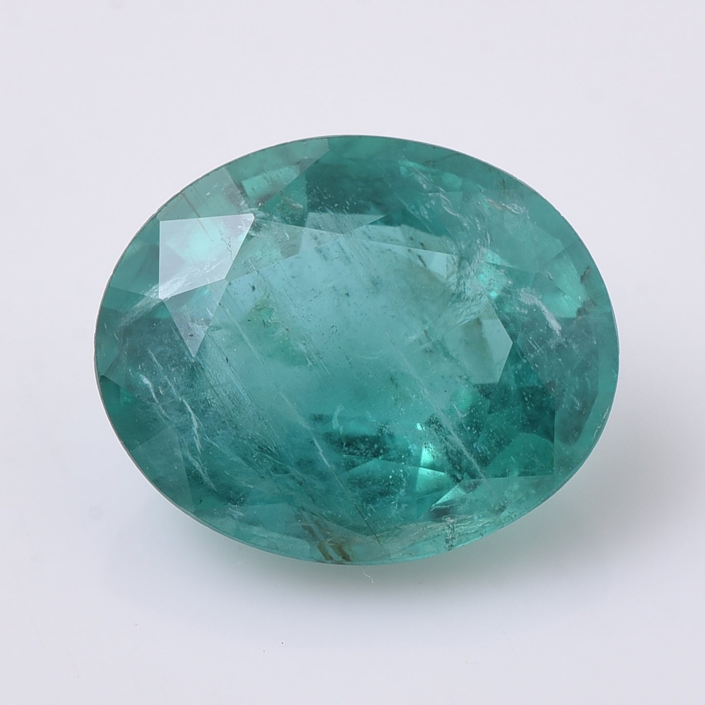 3.79 Natural Beryl Emerald Oval Mixed Cut Gemstone