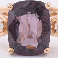 2.61 Ct Cushion Natural Spinel 14K Gold Ring