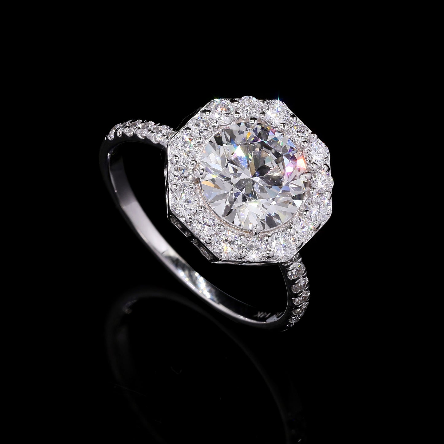 2.69 Carats Lab Grown Diamond 14K Gold Ring