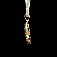 2.20 Ct Oval Sapphire 14K Gold Pendant