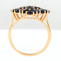 3.71 Ct Pear Sapphire 14K Gold Ring