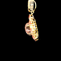 2.45 Ct Oval Tourmaline 14K Gold Pendant