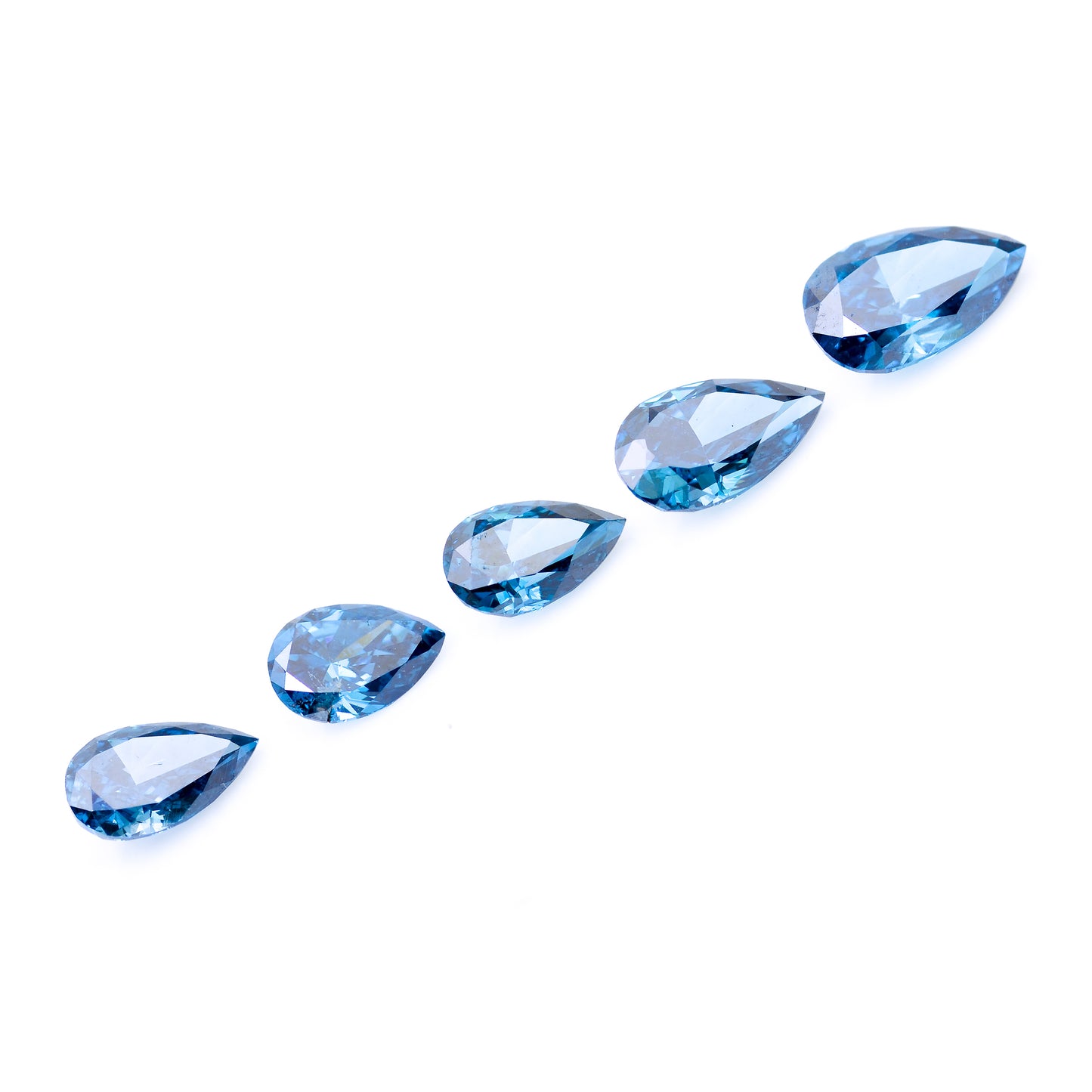 1.44 Blue Diamond Pear Loose Diamond