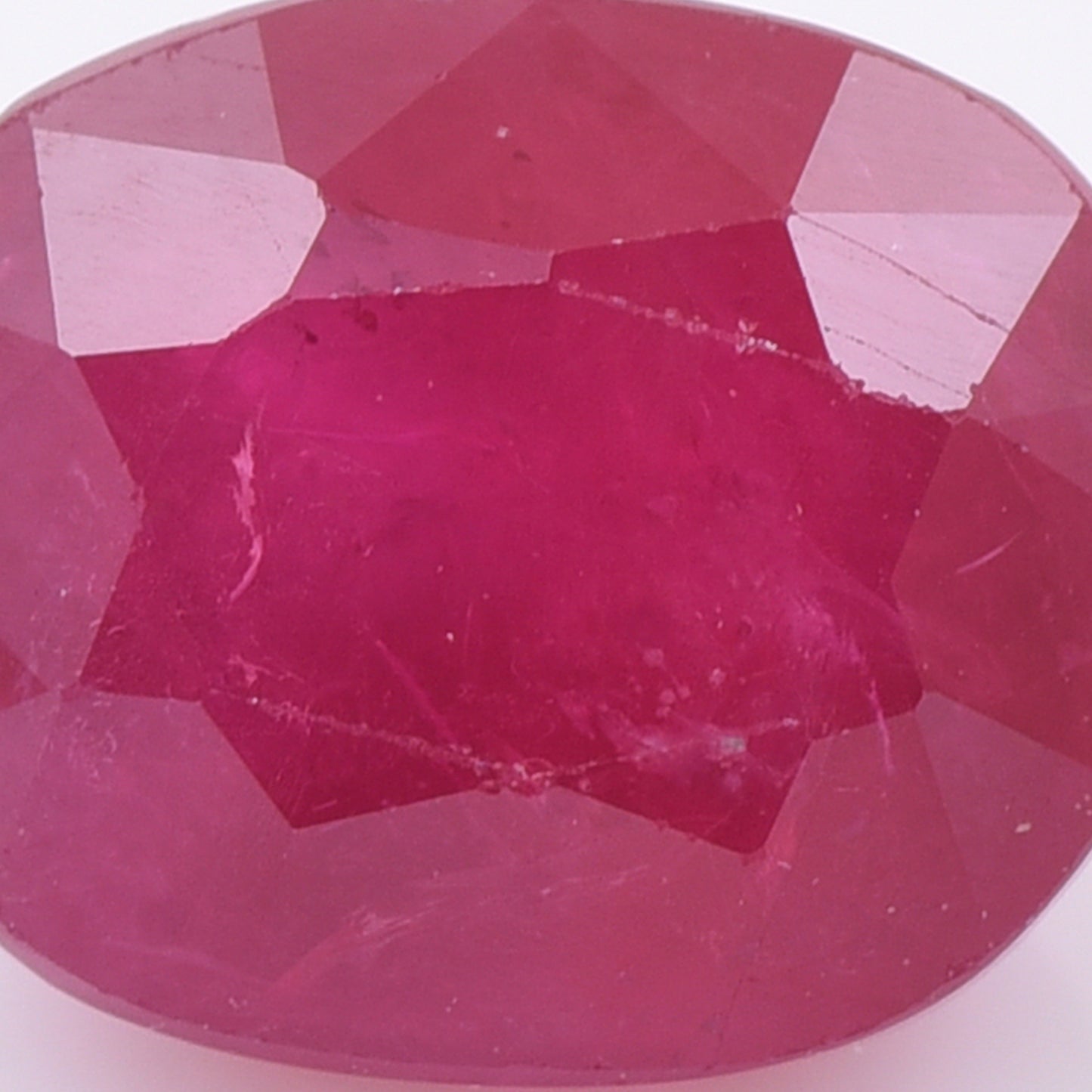 2.16 Natural Corundum Ruby Rectangular Cushion Mixed Cut Gemstone