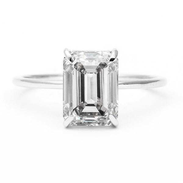 3.07 Carats Lab Grown Diamond 14K Gold Ring