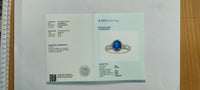 1.86 Ct Oval Mixed Cut Natural Sapphire 14K Gold Ring