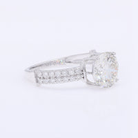 2.39 Carats Lab Grown Diamond 14K Gold Ring