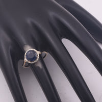 2.64 Ct Round Mixed Cut Natural Sapphire 14K Gold Ring