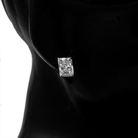 3.69 Carats Lab Grown Diamond 14K Gold Earrings