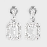 4.23 Carats Lab Grown Diamond 14K Gold Earrings