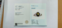 2.54 Ct Oval Mixed Cut Natural Bi-Coloured Sapphire 14K Gold Ring