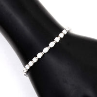 4.39 Carats Lab Grown Diamond 14K Gold Bracelet