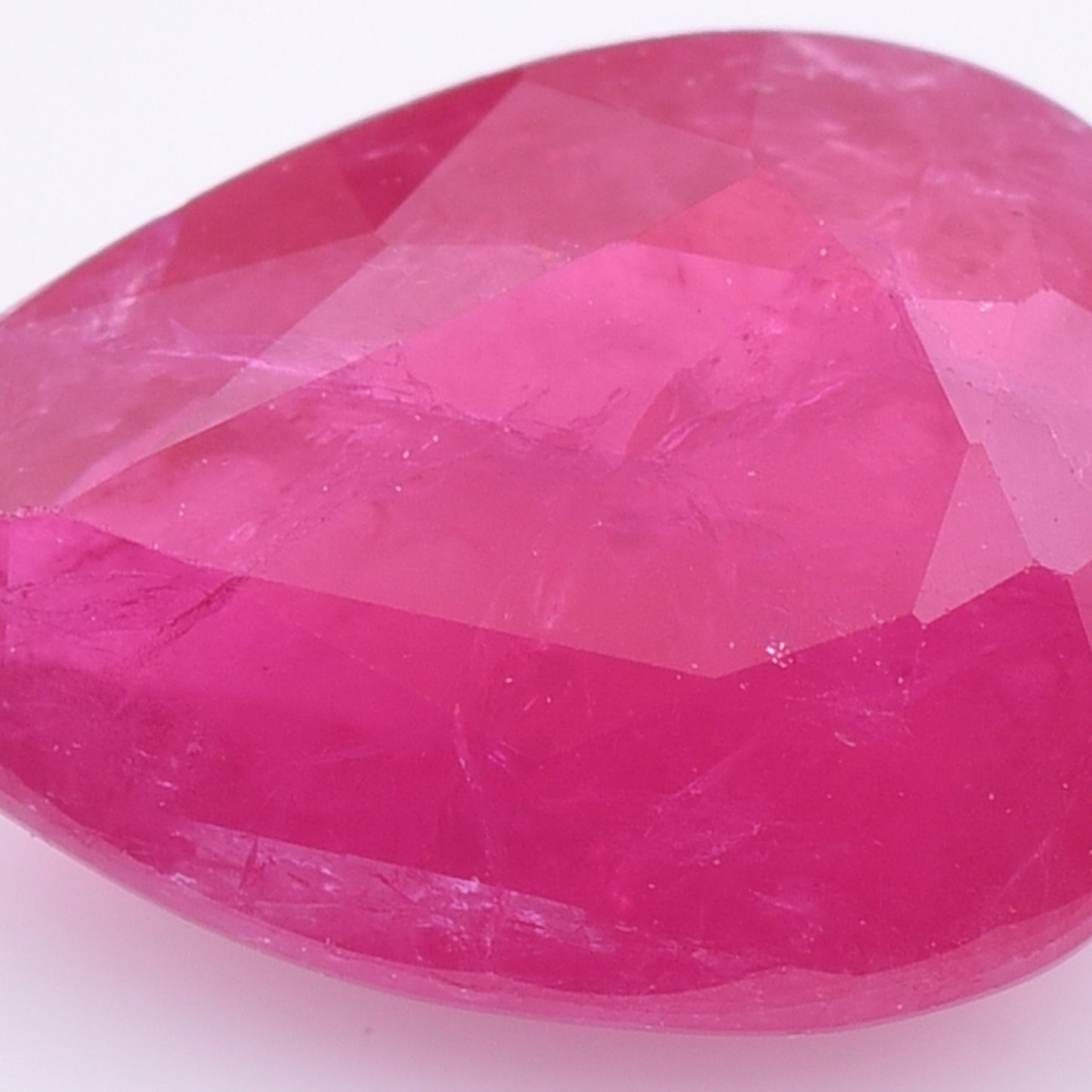 2.02 Natural Corundum Ruby Pear Mixed Cut Gemstone