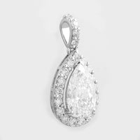 1.92 Carats Lab Grown Diamond 14K Gold Pendant