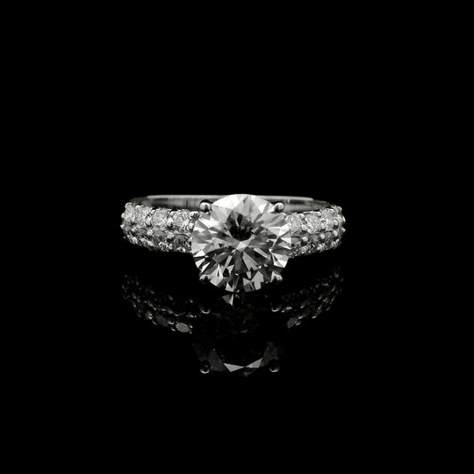 2.44 Carats Lab Grown Diamond 14K Gold Ring