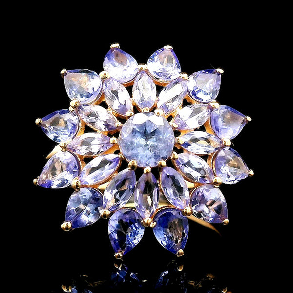 2.88 Ct Round Tanzanite 14K Gold Ring