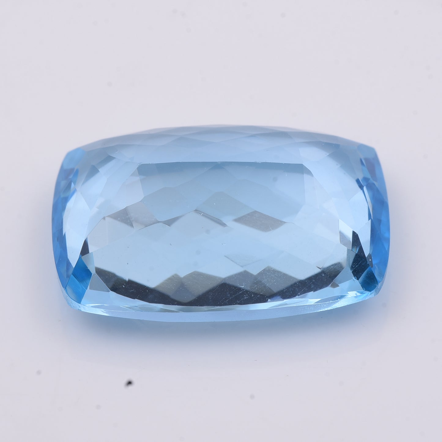 42.56 Natural Topaz Blue Topaz Rectangular Cushion Mixed Cut Gemstone