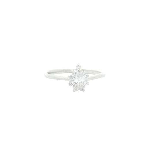 0.51 Ct Cubic Zirconia 925 Sterling Silver Ring