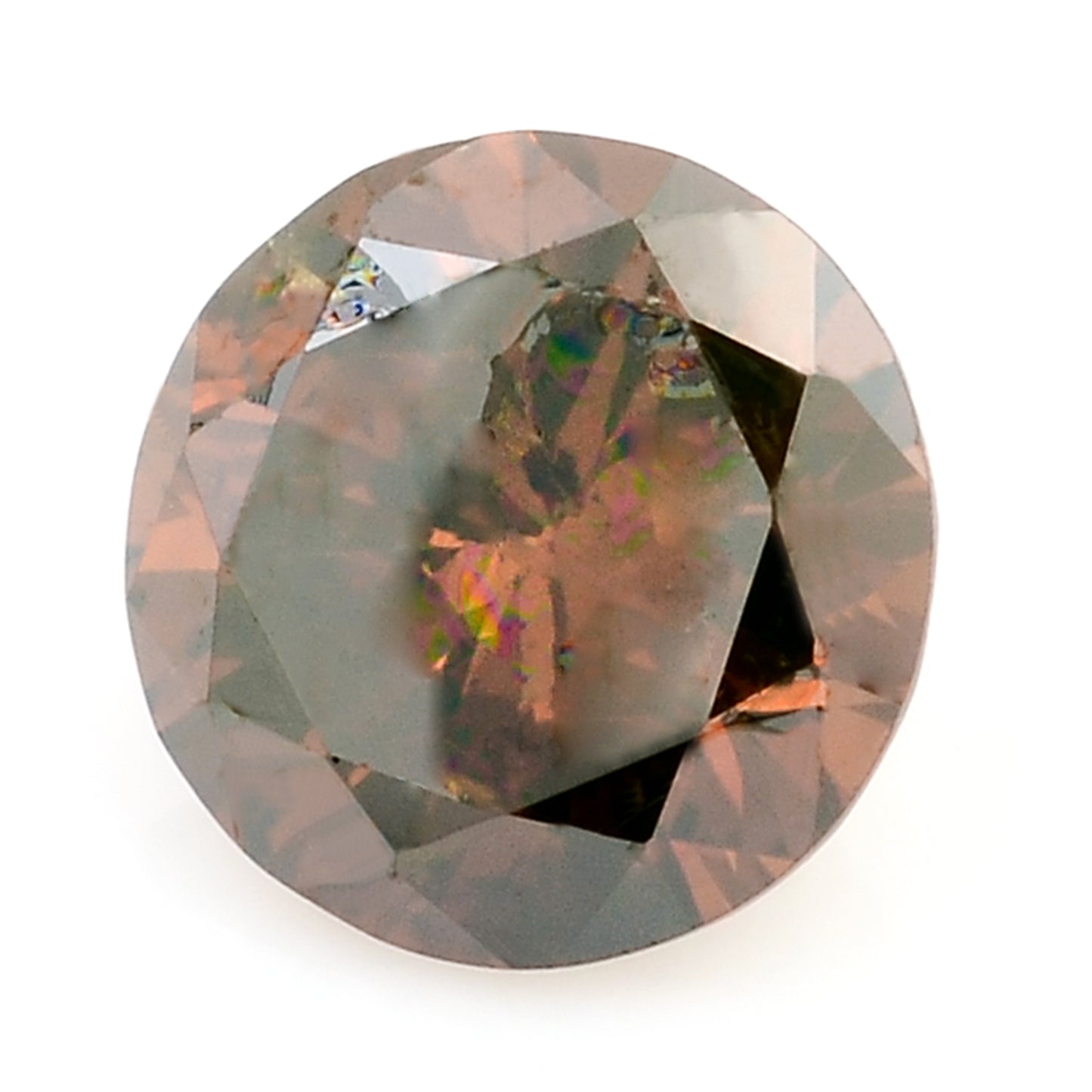 0.25 Red Diamond Round Loose Gemstone