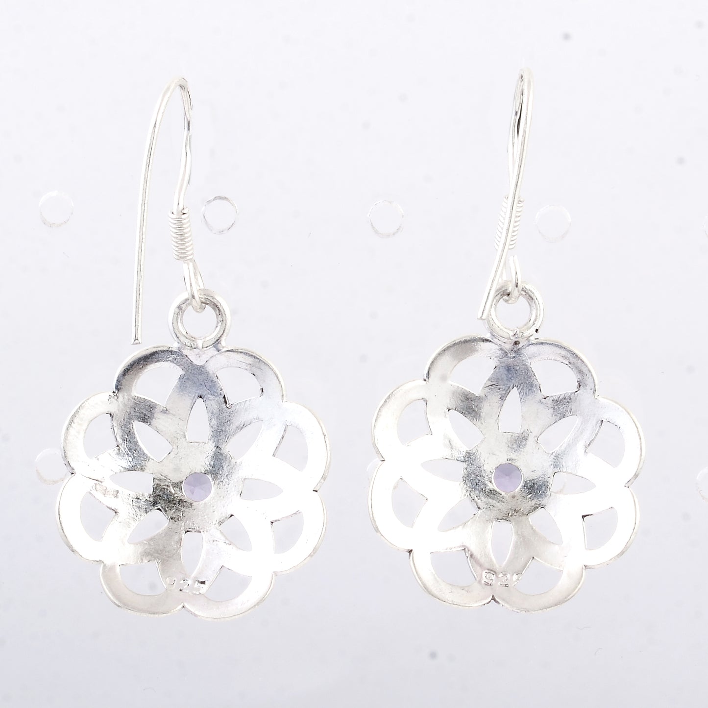 2.87 Ct Amethyst 925 Sterling Silver Earrings