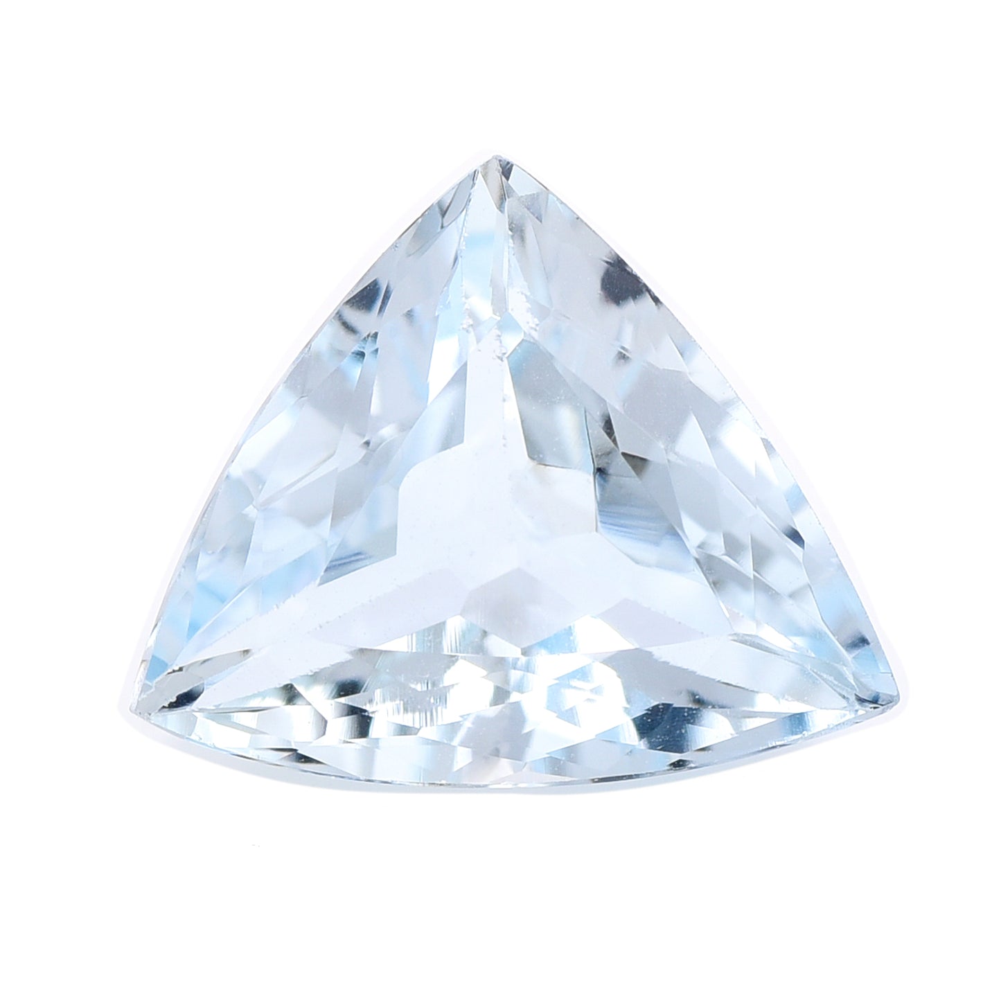 3.13 Natural Beryl Aquamarine Triangular Mixed Cut Gemstone