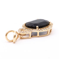 2.90 Ct Oval Natural Sapphire 14K Gold Pendant