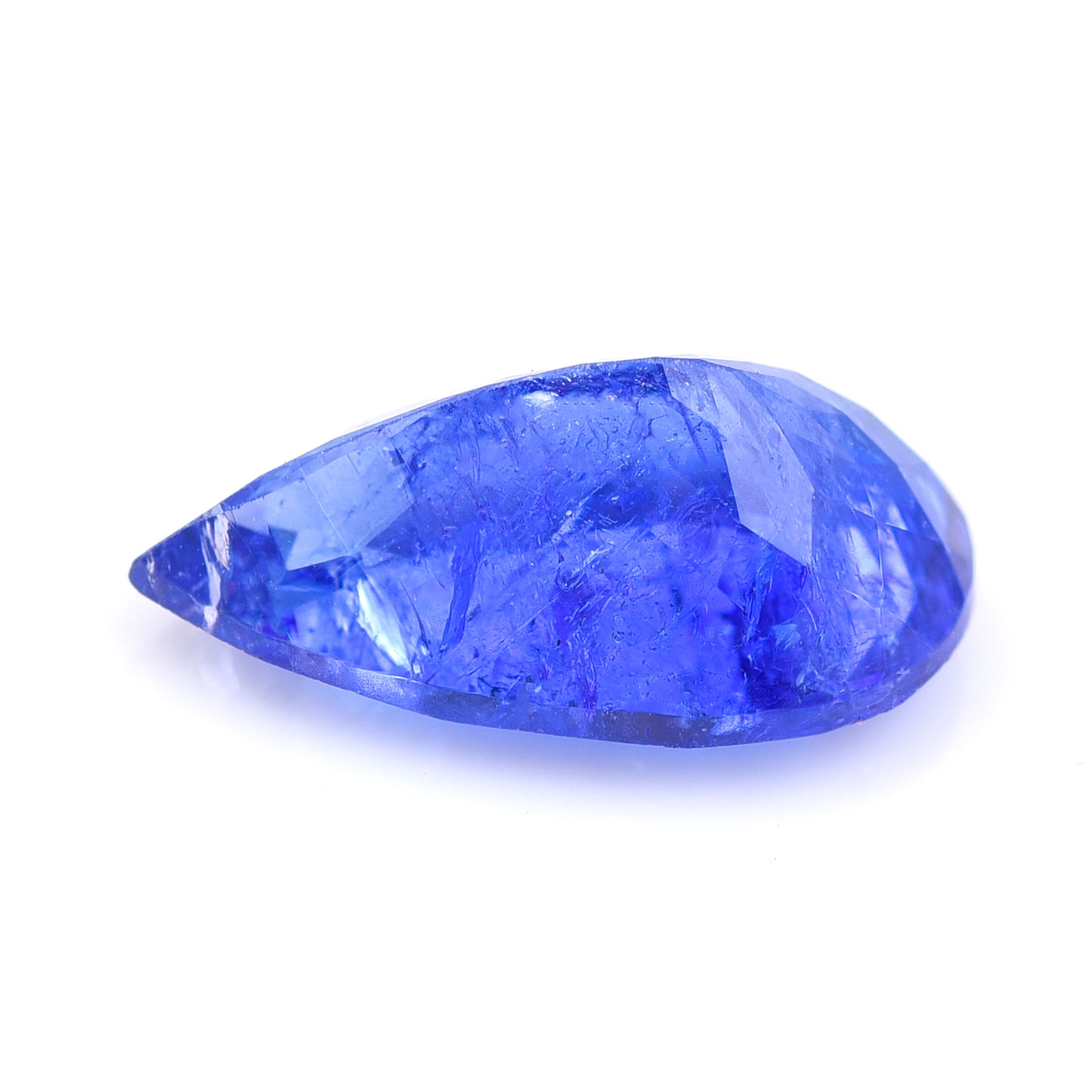 6.39 Natural Zoisite Tanzanite Pear Mixed Cut Gemstone