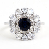 3.59 Carats Sapphire 14K Gold Ring