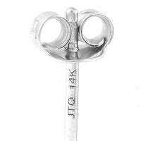 4.02 Carats Lab Grown Diamond 14K Gold Earrings