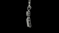 2.97 Carats Lab Grown Diamond 14K Gold Pendant