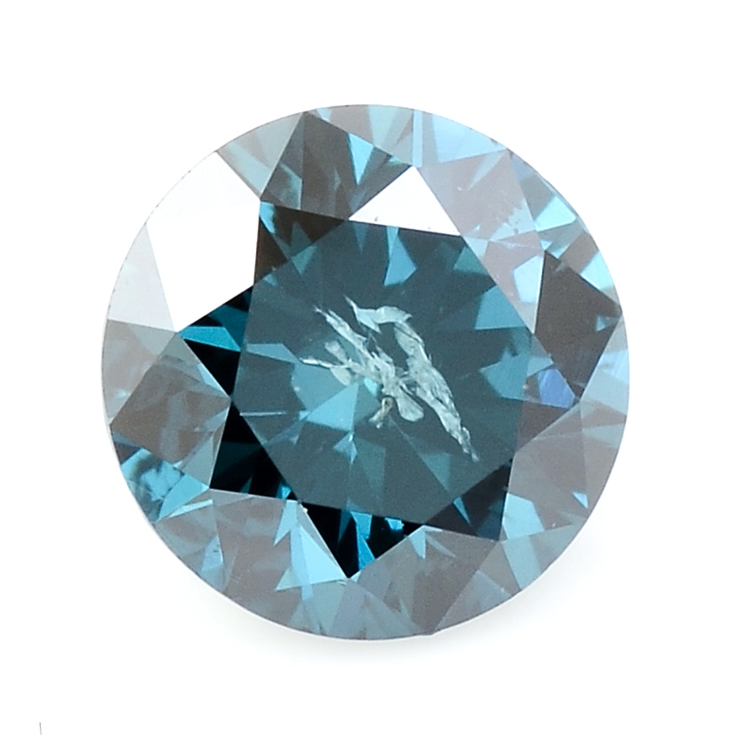 0.41 Blue Diamond Round Loose Gemstone