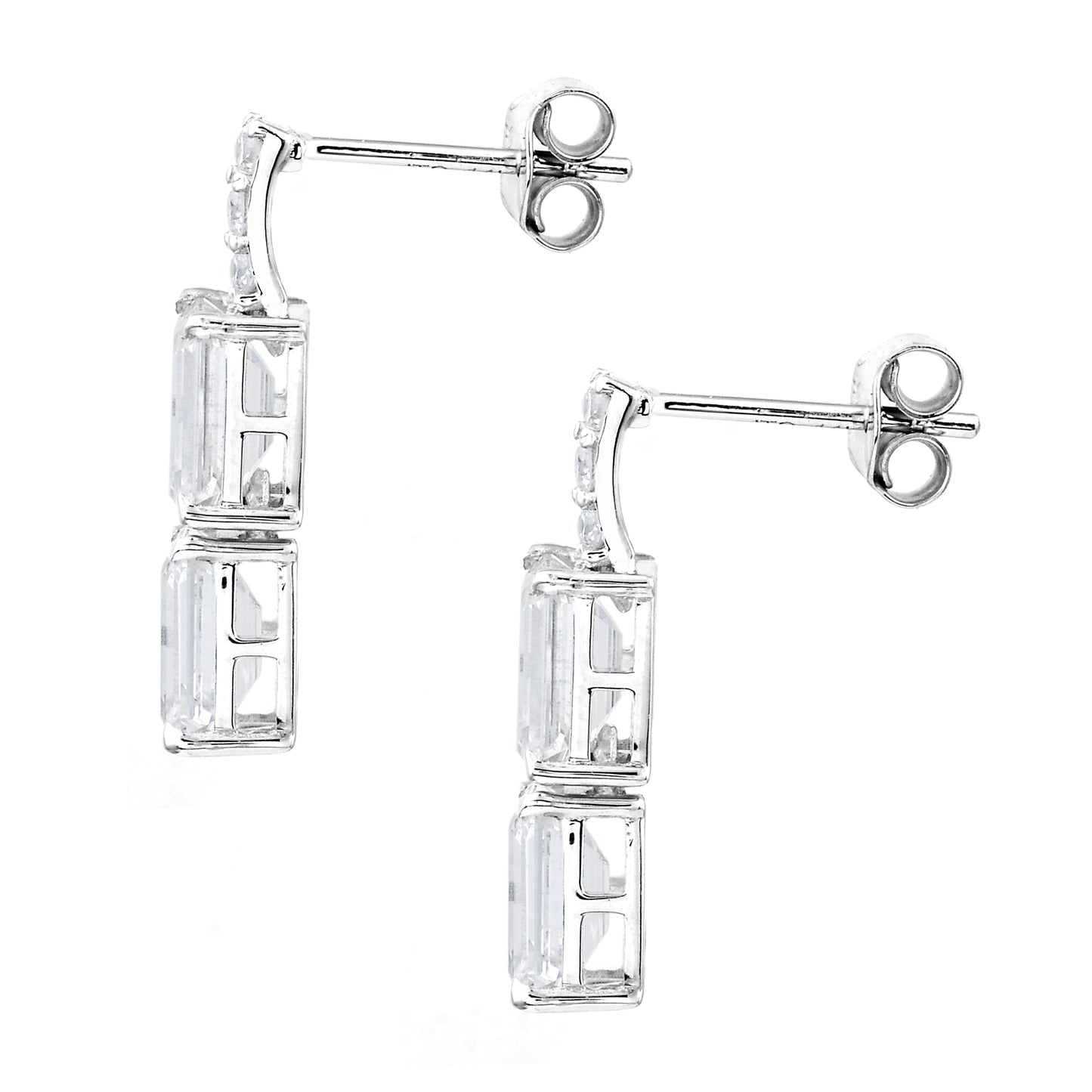 4.27 Carats Lab Grown Diamond 14K Gold Earrings