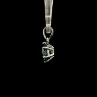 1.53 Carats Blue Lab Grown Diamond 14K Gold Pendant