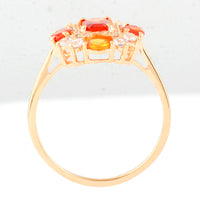 1.79 Ct Octagon Multi Sapphire 14K Gold Ring