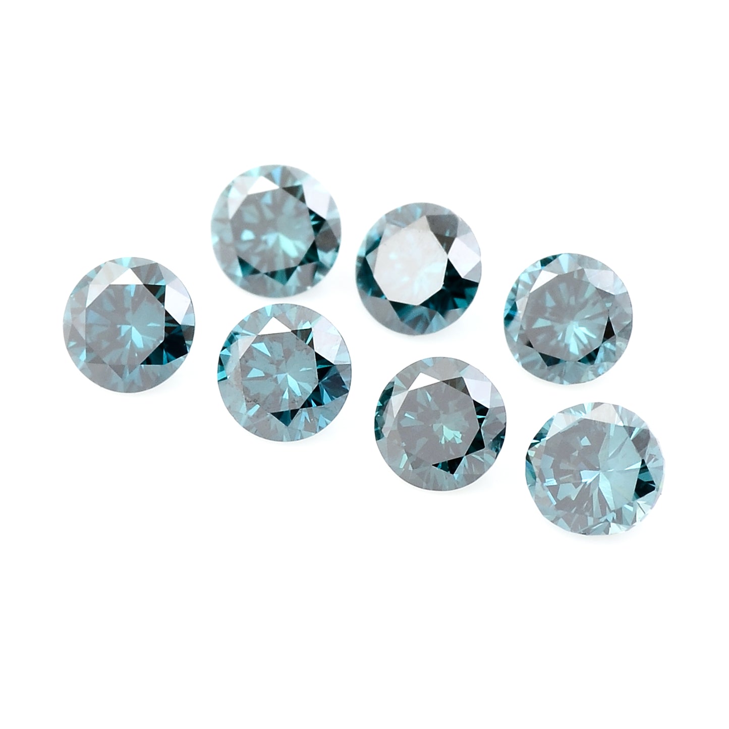 0.71 Blue Diamond Round Loose Gemstone