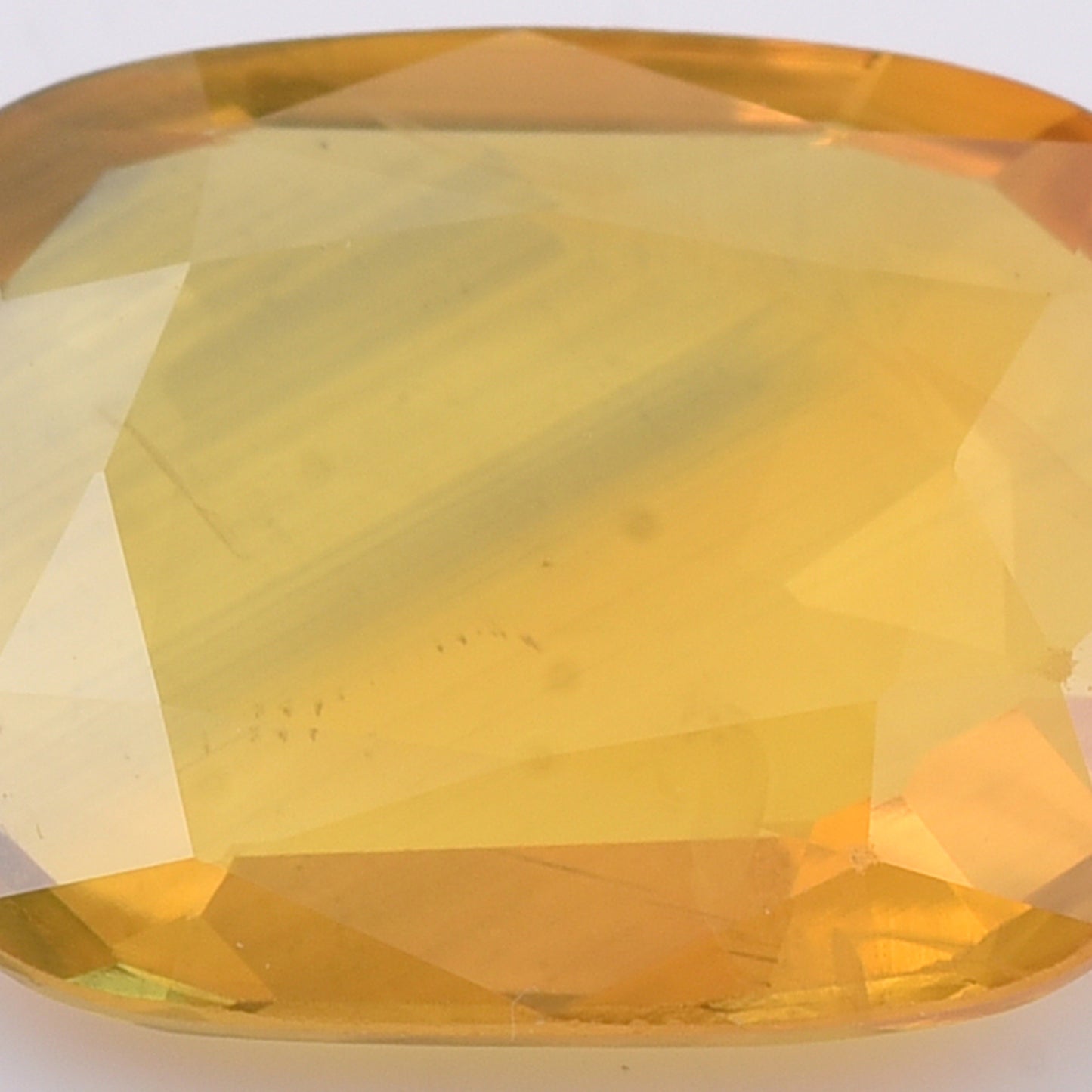3.08 Natural Corundum Yellow Sapphire Rectangular Cushion Mixed Cut Gemstone
