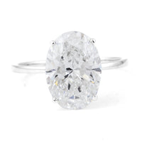 4.06 Carats Lab Grown Diamond 14K Gold Ring