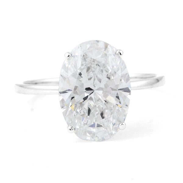 4.06 Carats Lab Grown Diamond 14K Gold Ring