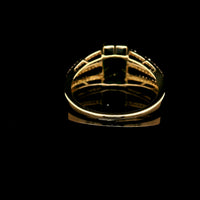 2.23 Ct Octagon Lab Grown Emerald 14K Gold Ring