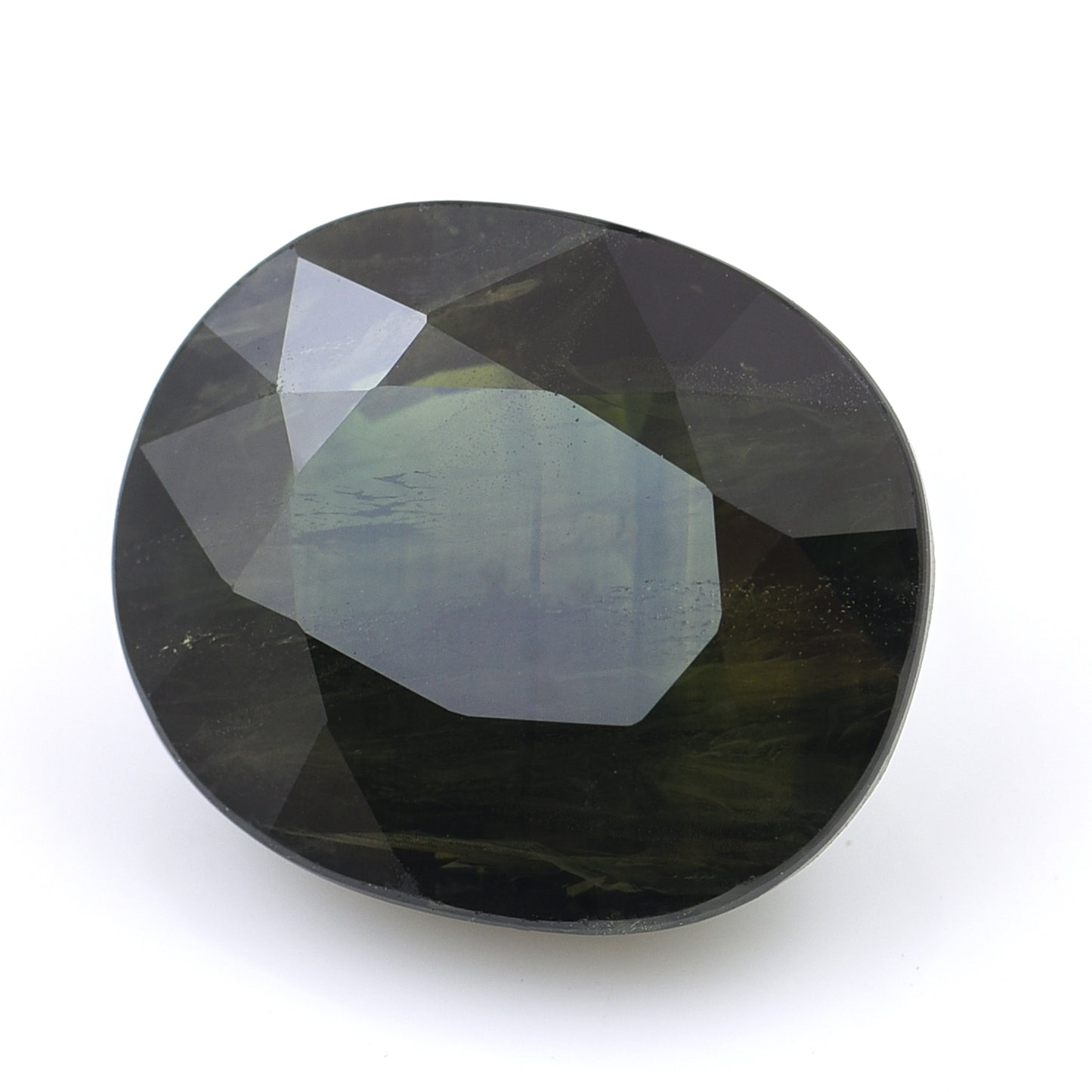 7.33 Natural Corundum Green Sapphire Rectangular Cushion Mixed Cut Gemstone