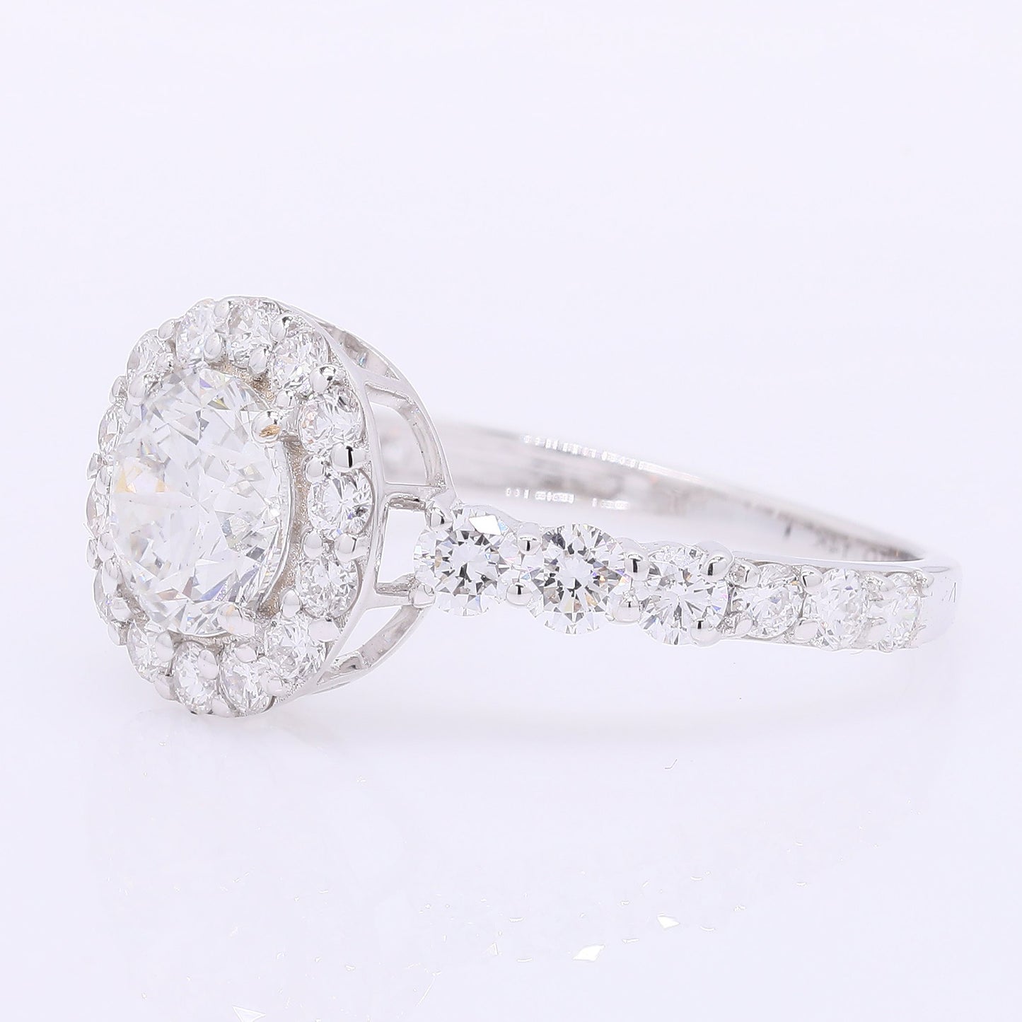 2.08 Carats Lab Grown Diamond 14K Gold Ring