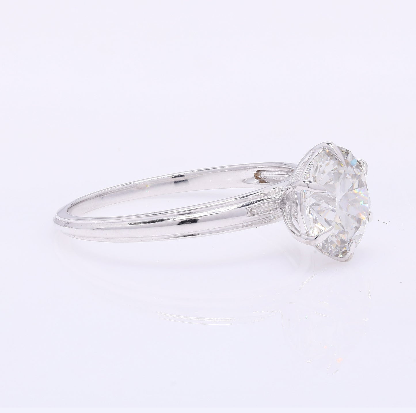2.03 Carats Lab Grown Diamond 14K Gold Ring