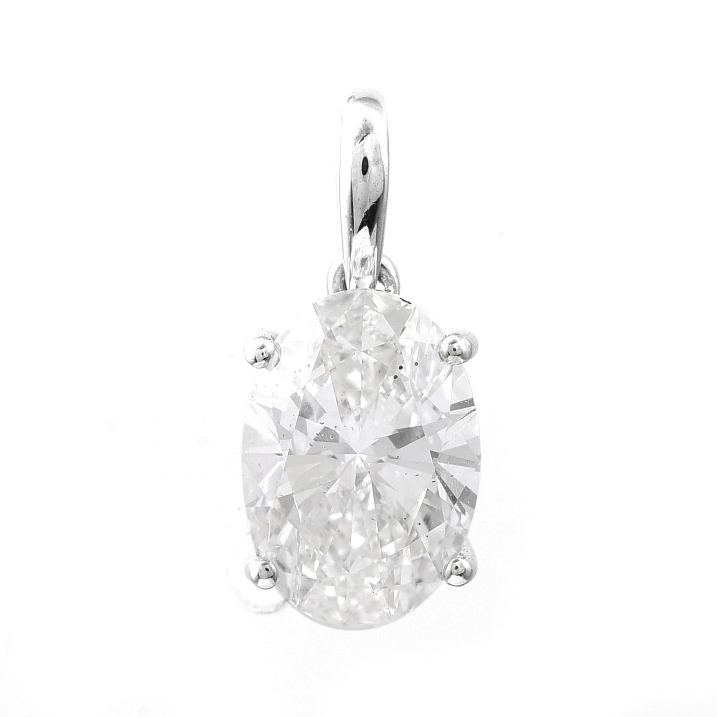 2.02 Carats Lab Grown Diamond 14K Gold Pendant