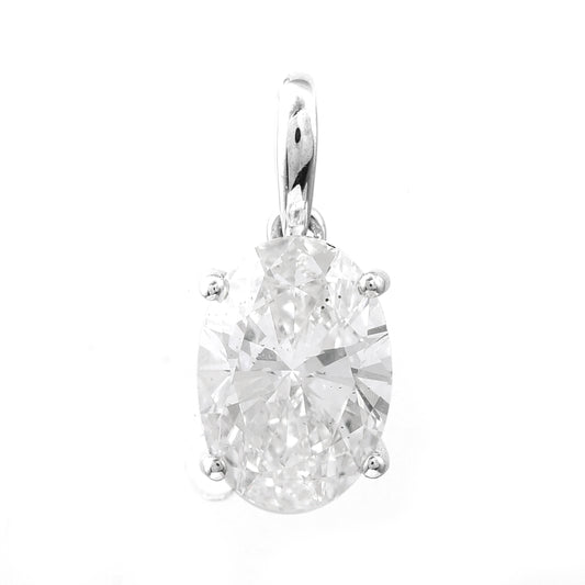 2.02 Carats Lab Grown Diamond 14K Gold Pendant