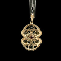 1.33 Ct Oval Tourmaline 14K Gold Pendant