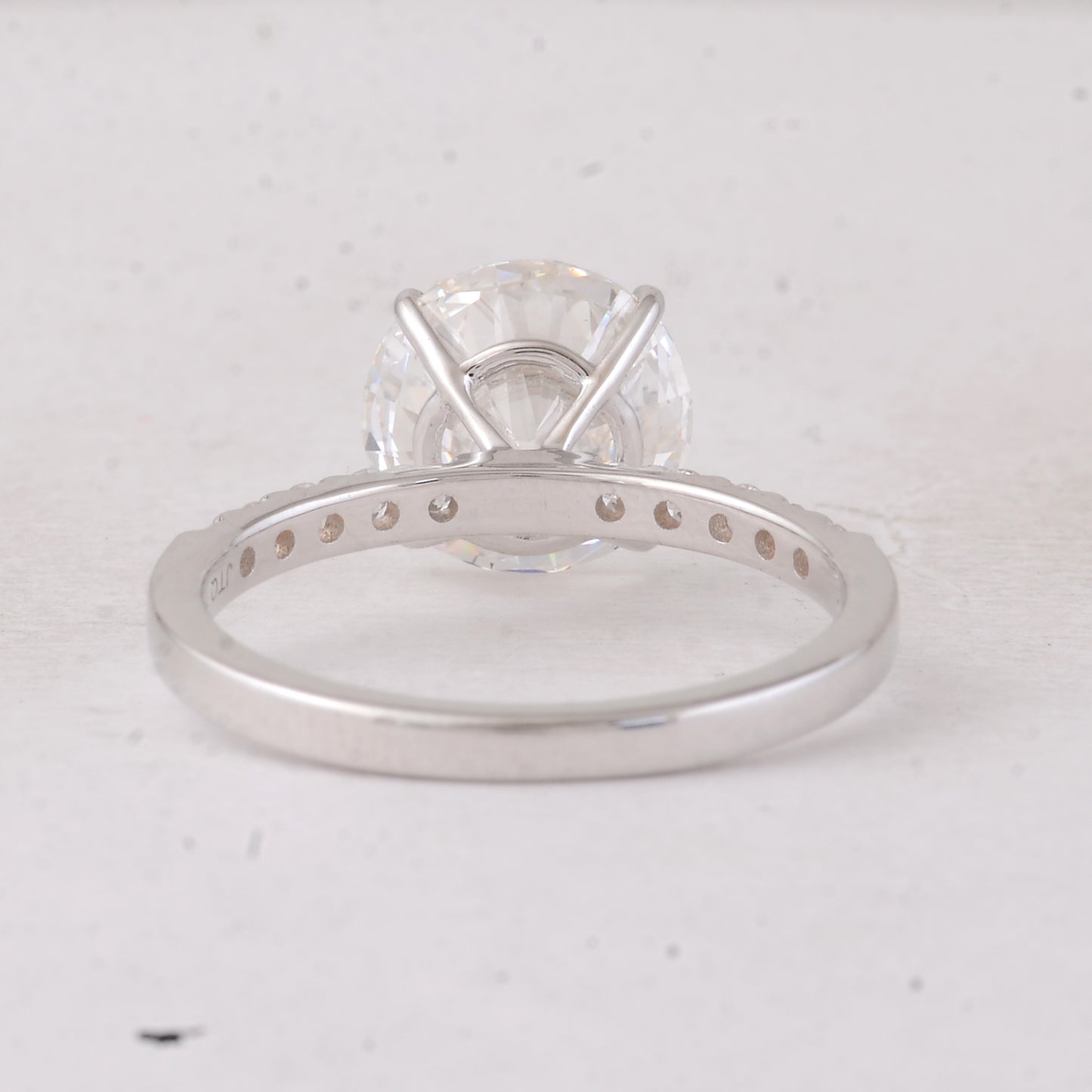 3.33 Carats Lab Grown Diamond 14K Gold Ring